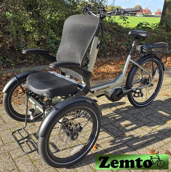 Elektro Dreirad Zemto-Mover T5, kleine Rikscha, mit Lastenrad Umbau Möglichkeit grün